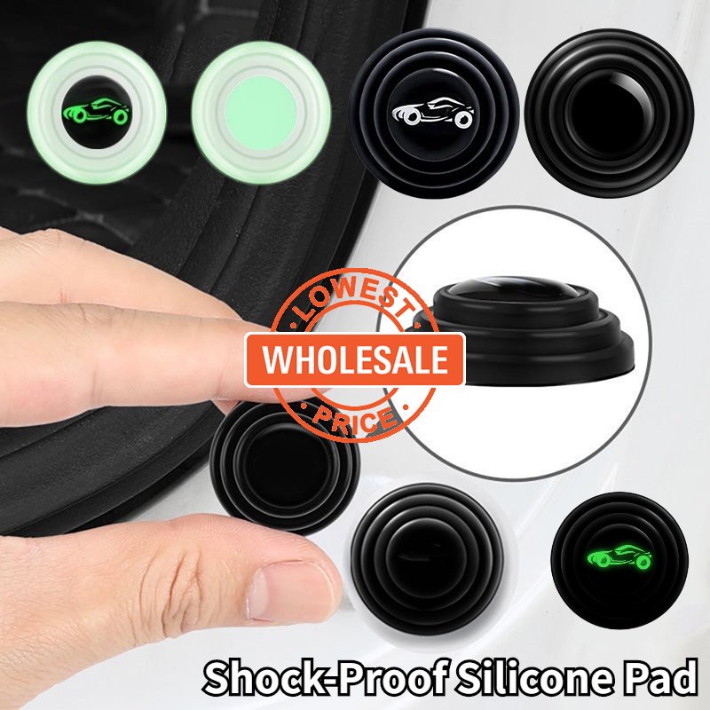 [Harga Grosir] [Unggulan] Bantalan Pintu Mobil Kedap Suara Shockproof Menebal Trunk Hood Buffer Gasket Universal Auto Protect Aksesoris Self-sticky Anti-Tabrakan Pad Silikon