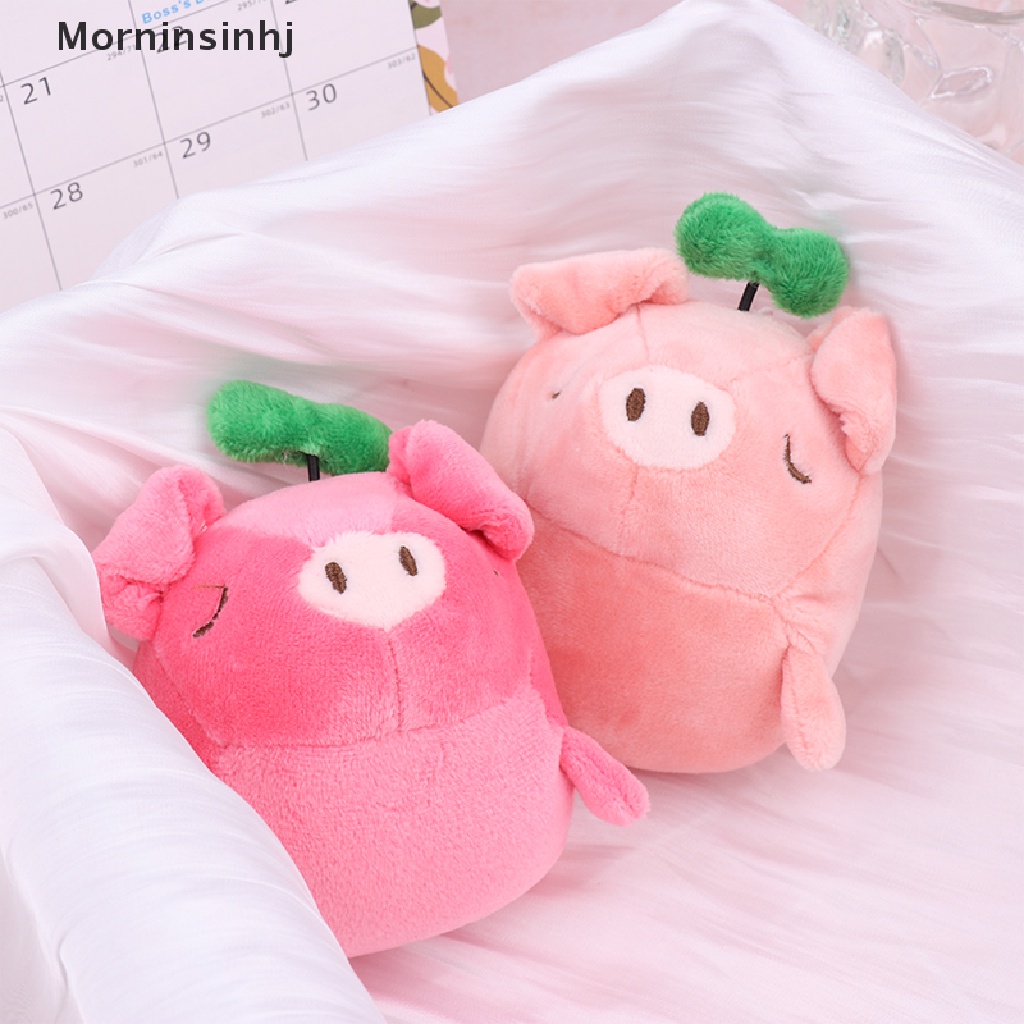 Mornin Lucu Pink Merah Babi Mewah Gantungan Kunci Hewan Boneka Keychain Indah Penyembuhan Tas Liontin Keyring Hadiah id