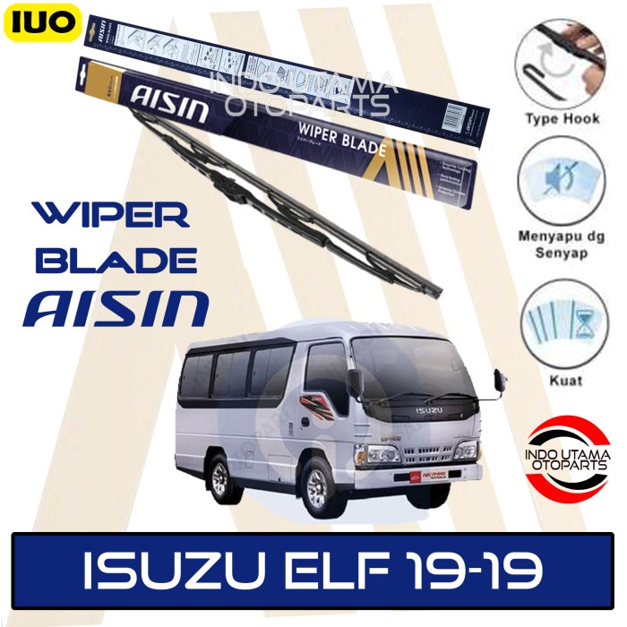 Wiper Mobil Isuzu ELF AISIN Sepasang 19-19&quot; ORIGINAL