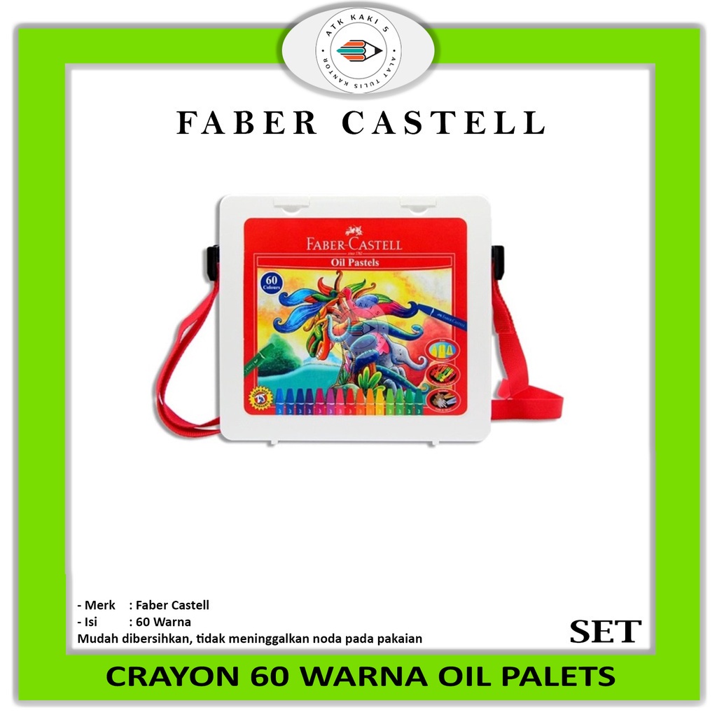 

FABER-CASTELL - Crayon Faber Castell 60 Warna / Oil Pastel - Set