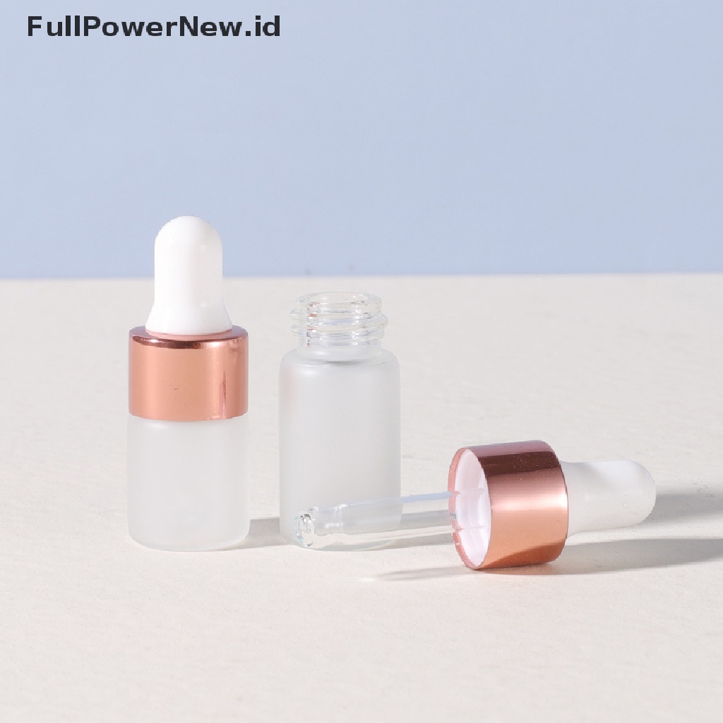 Power 5Pcs 1per2/3/5ml Botol Pipet Kaca Frosted Botol Kosong Jar ID