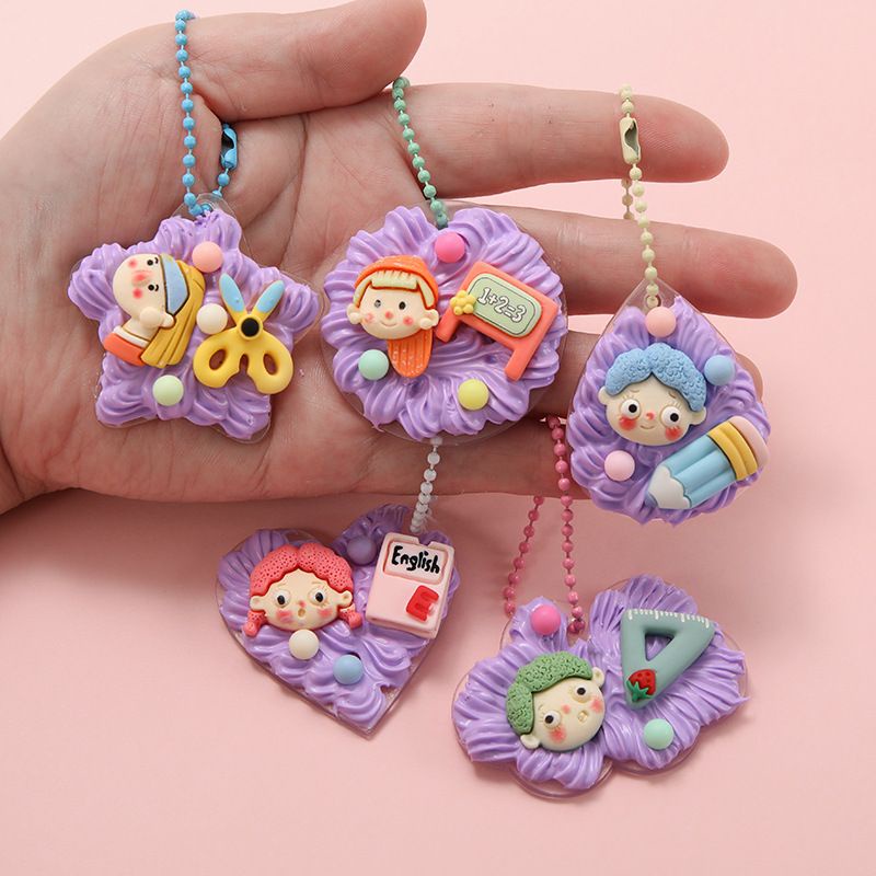 PGC DIY Creative Key Chain SET / DIY STICKER AND CLAY LEM VIRAL