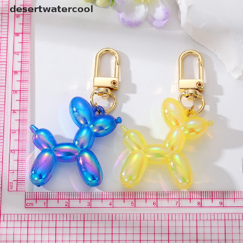 Deid 1pc Kawaii Kartun Hewan Pasangan Gantungan Kunci Key Ring Untuk Wanita Pria Baru Warna-Warni Lucu Tas Hewan Peliharaan Mobil Pemegang Airpods Kotak Perhiasan Martijn