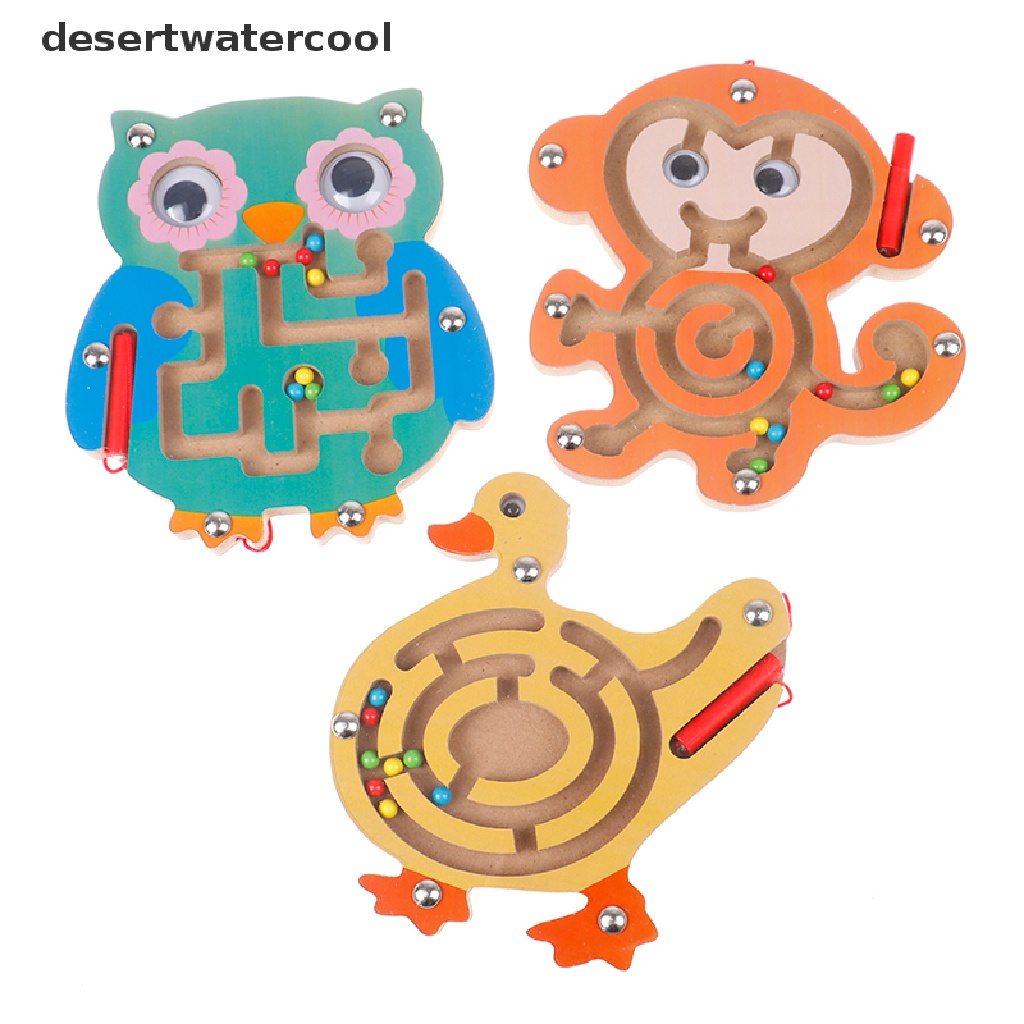 Deid Anak Sibuk Papan DIY Aksesoris Mini Labirin Magnetik Mainan Edukasi Anak Martijn