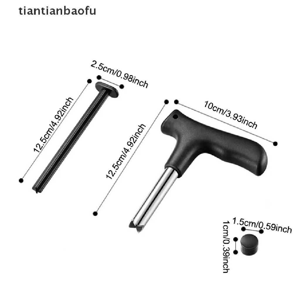 [tiantianbaofu] The Coconut Opener Tool Black Buka Lubang Potong Alat Pembuka Buah Dapur Gadget Butik