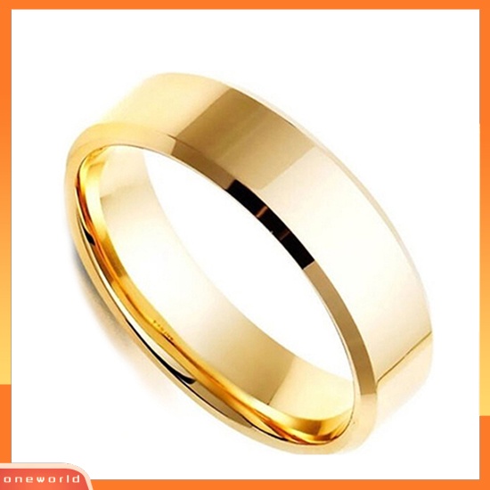 Fashion Perhiasan Cincin Pasangan Unisex Model Cincin Band Bahan Titanium untuk Cincin Pernikahan