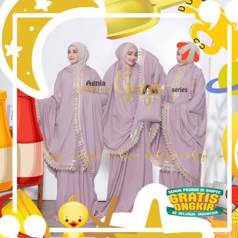 MUKENA 2 IN 1 AGNIASERIES MUKENA GAYO 2 IN 1 FASHION GAYO/ Trendy 2in1