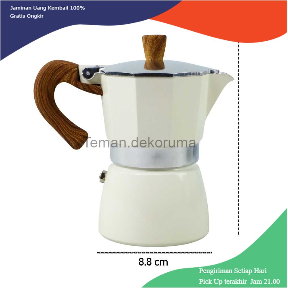 TD - DPR Iris Teko Kopi Moka Pot Stovetop Filter Espresso Coffee 150ml - WY-04