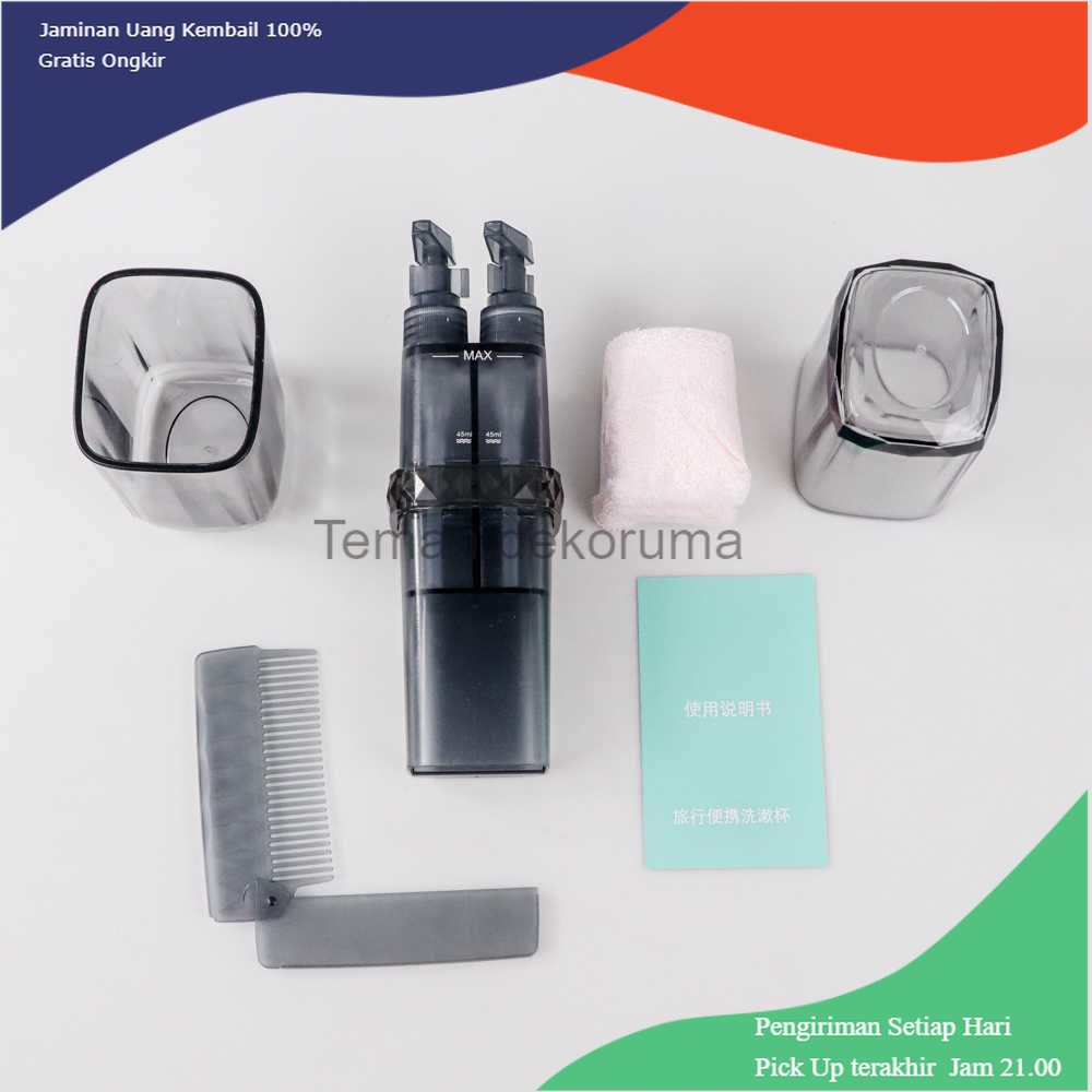 TD - ART ONEUP Etravel Travel Toiletries Kit Tempat Sabun Sikat Gigi Handuk - YW46