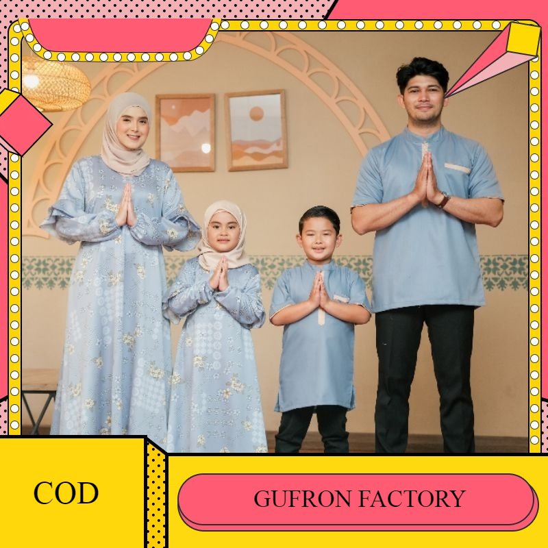 BAJU COUPLE KELUARGA/SARIMBIT/COUPLE LEBARAN/SAMARA FAMSET