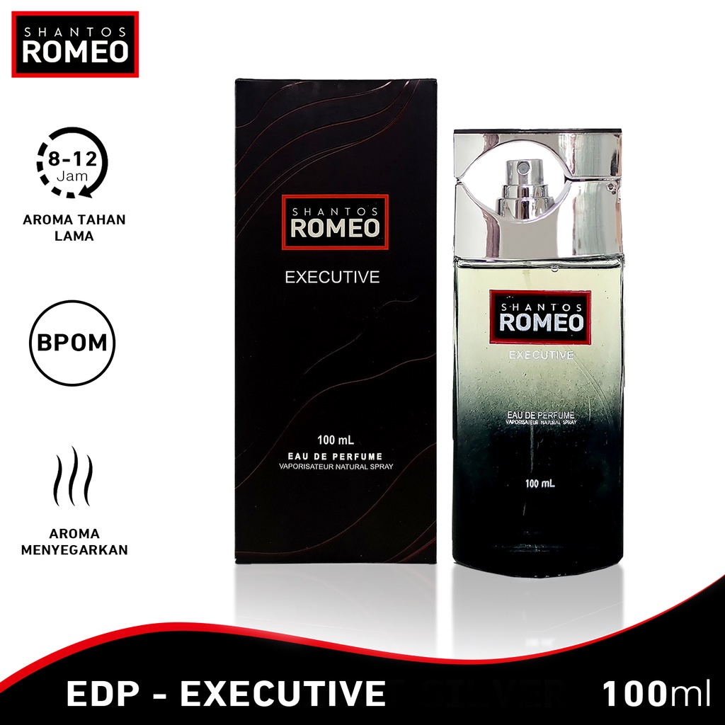 Shantos Romeo Eau De Parfume Executive 100 Ml Parfum Khusus Pria Men Fragrance Bpom