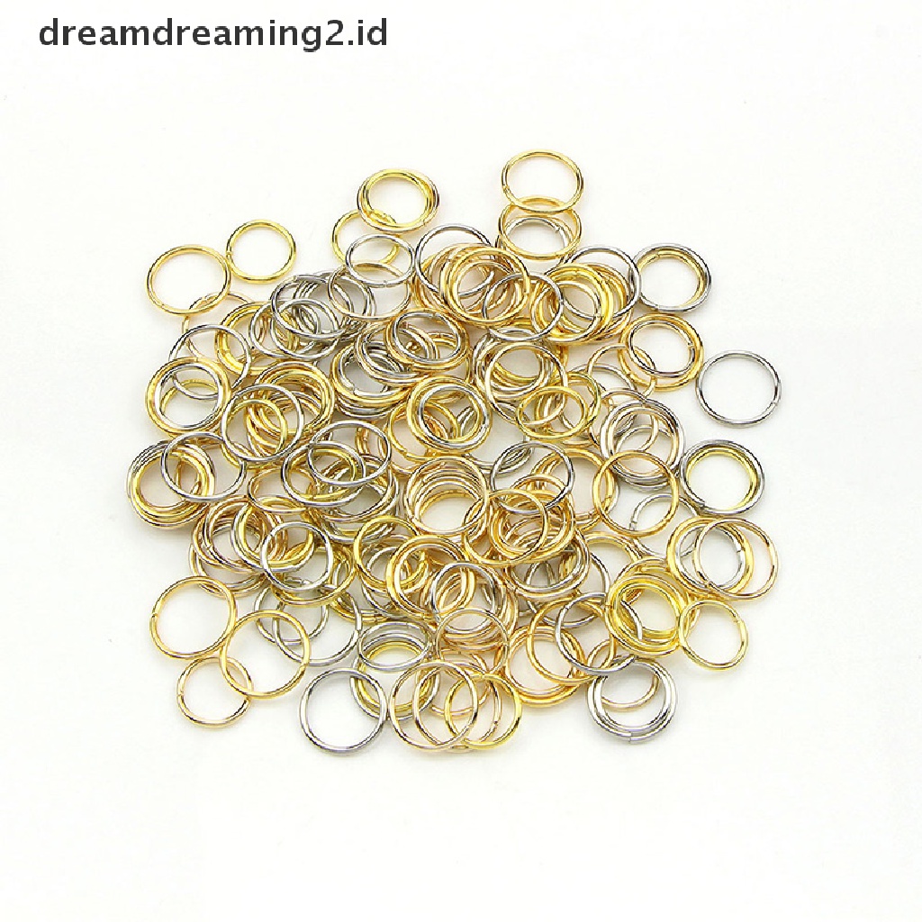 (hot) 180pcs/box Wanita Boho Hip-Hop Kepang Emas Perak Cincin Rambut Klip Pin Aksesori DIY//