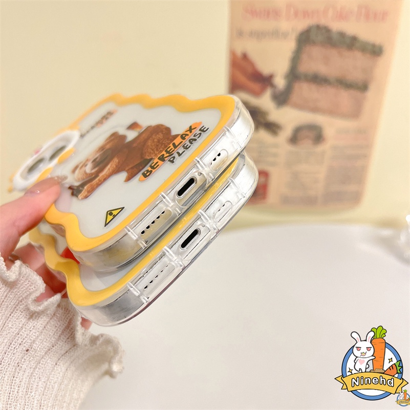 IPHONE Casing Kompatibel Untuk Iphone14 13 12 11 Pro Max X Xr Xs Max7 8 6 6s Plus SE Motif Kartun Lucu Casing Ponsel Shockproof Wavy Little Monster Lens Silicone Bumper Cover Pelindung