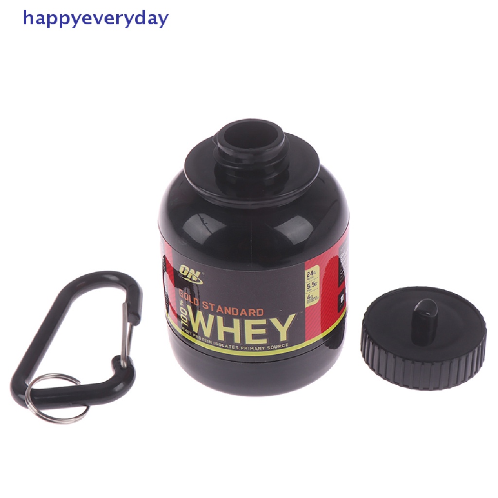 [happy] Wadah Protein Portable Susu Food Container Storage Kotak Makan Botol Travel [ID]