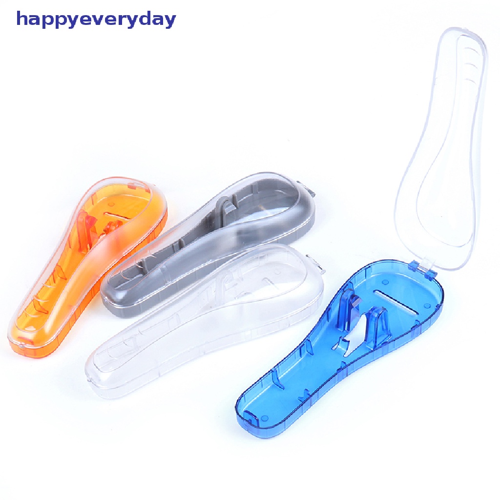 [happy] Alat Cukur Plastik Pria Razor Case Hand Holder Kotak Penyimpanan Travel [ID]