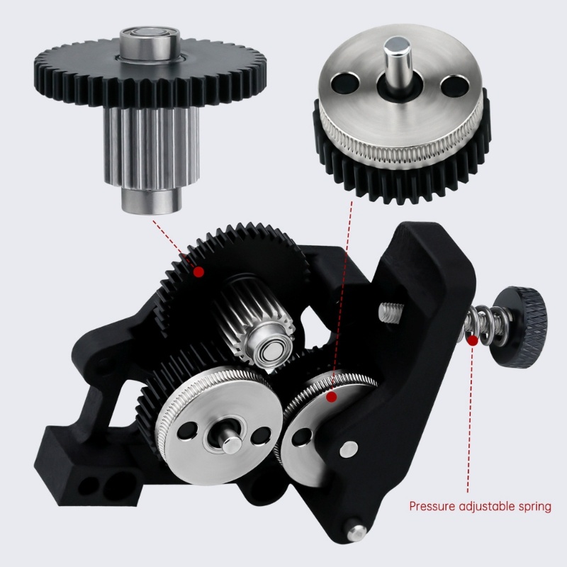 Zzz Hardened Steel Gear Extruder Kit HGX Extruder Untuk Printer Ender3 Ender5 CR10 3D