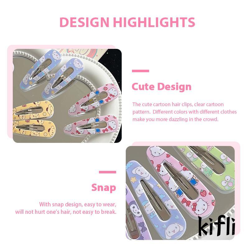 [KD] Cinnamoroll Kitty Cat Jepit Rambut Kartun Lucu Manis Gadis Poni Hairpin Aksesori Rambut