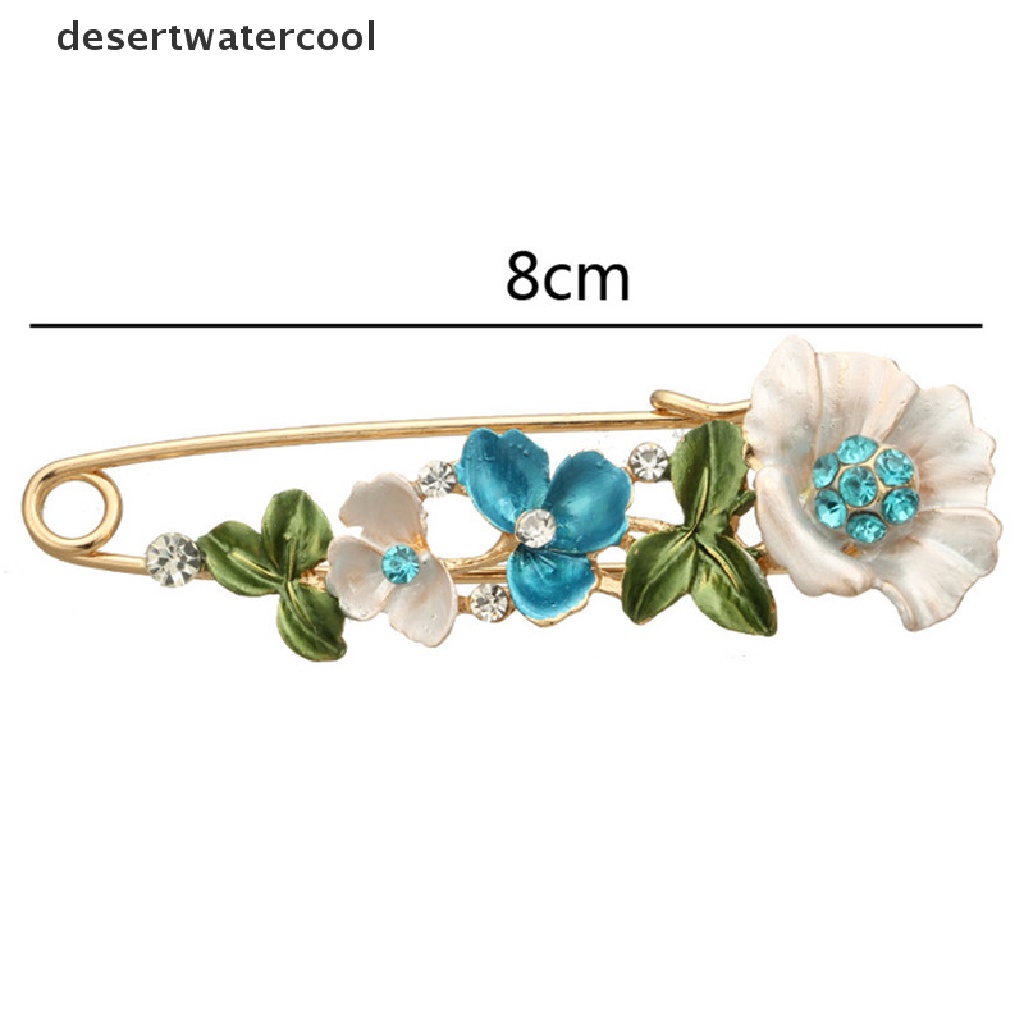 Deid Vintage Alloy Berlian Imitasi Kristal Bunga Pernikahan Pengantin Buket Bros Pin Wanita Martijn