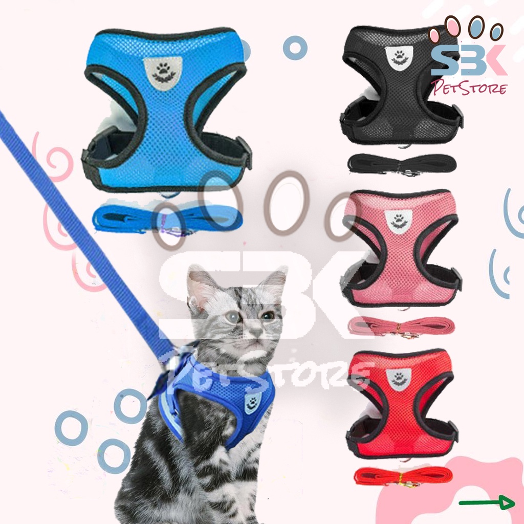 Tali Tuntun Rompi Harness Kucing &amp; Anjing