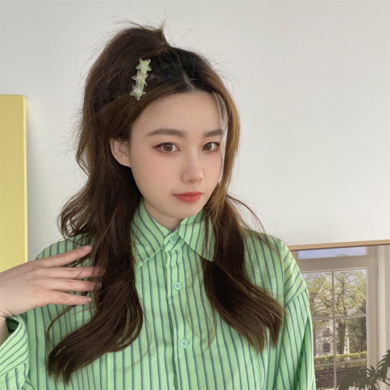 Fashion Jepit Wanita Lucu Pesona Gadis Rambut Pin Warna-Warni Jelly Aksesoris Rambut Pentagram Bintang Jepit Rambut Gaya Korea Keren Hiasan Kepala 1pc Bintang Hair Clip