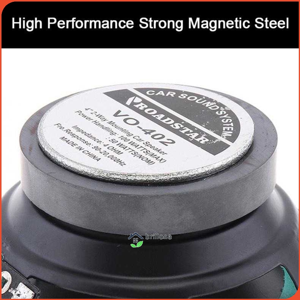 ROADSTAR Speaker Coaxial Mobil HiFi 4 Inch 100W 1 PCS - VO-402
