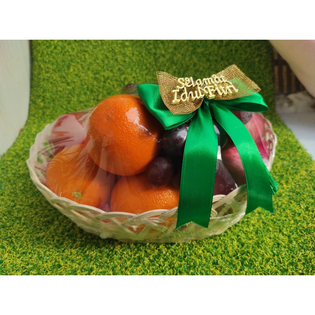 Parcel Buah Hampers Lebaran Parcel Keranjang Ramadhan Idul Fitri Premium Bingkisan Lebaran Cantik Hadiah Fruit Box Seserahan Besuk