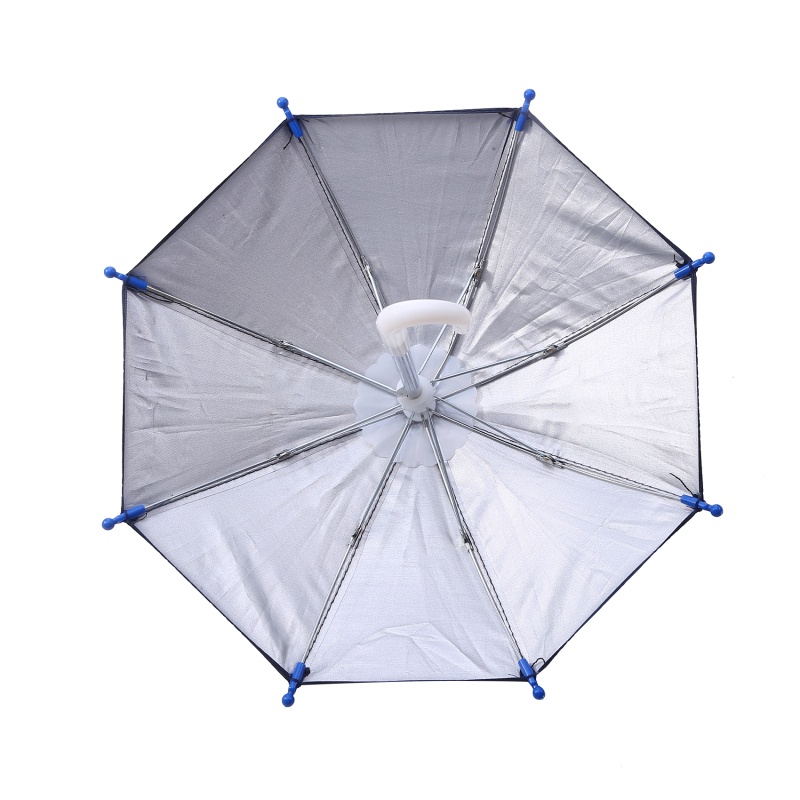 [AYBX] 1set Dudukan Ponsel Lokomotif Payung Tahan Air Portable Mini Parasol Alloy Sun Shade Bicycle Umbrella Untuk Berkendara