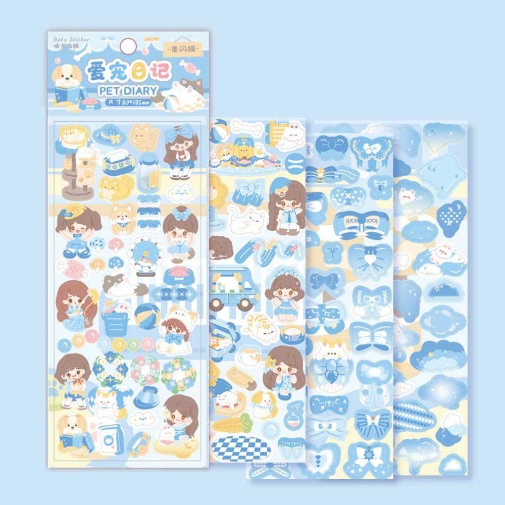 Mxbeauty Stiker Kartu Winky Goo Stiker Guka Set Stiker Scrapbooking Diy Stiker Jurnal Stiker Dekoratif Bahan Akun Tangan Handbook Full Set Perekat Diary Sticker