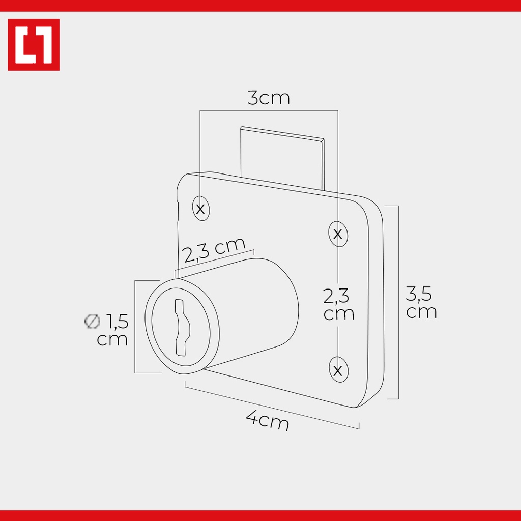 Kunci Laci atau Drawer Lock 101 Weldom