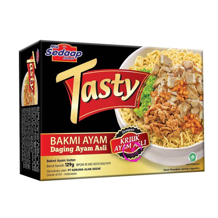 

Sedaap Tasty Mie Instan (2 Bakmi Ayam + 2 Ayam Geprek)