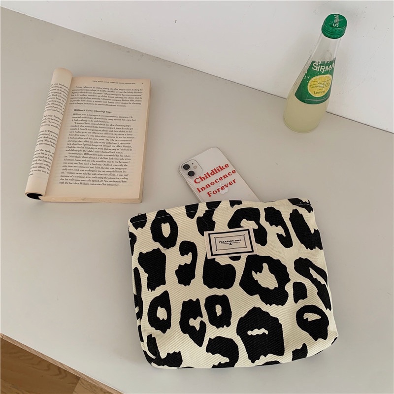 TOTE BAG LEOPARD / TAS MINI KOREA MOTIF SAPI DAN LEOPARD / HAND BAG MINI / POUCH IMPORT ESTETIK / TAS KERJA MOTIF ZEBRA / TAS KULIAH MUAT LAPTOP / TAS WANITA SIMPLE / JOAN BAG SET