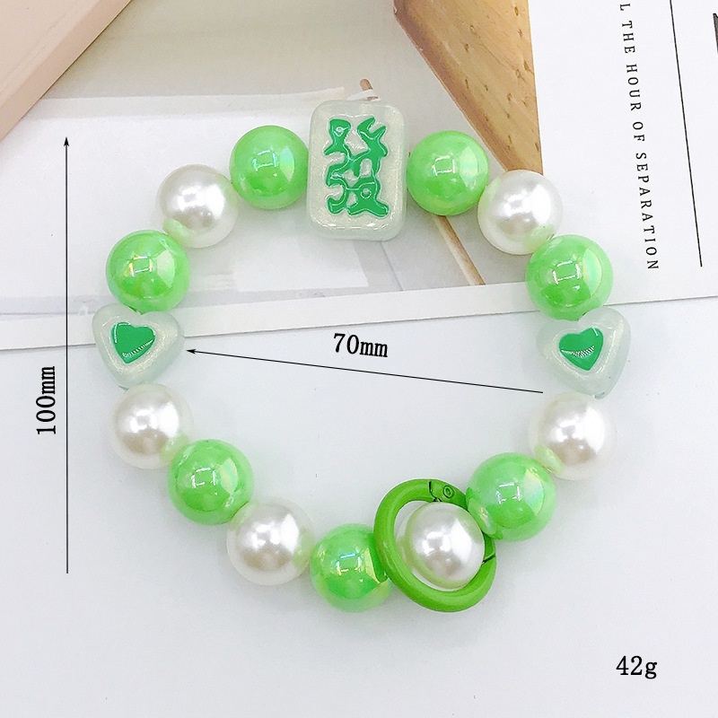 Lucu 3D Mahjong Anti Hilang Mix Warna Rantai Manik-Manik Universal Untuk Bluetooth Earphone TWS Case Cover Untuk Airpods 1 2 3 PRO 2 4 6 PRO2 PRO4 PRO6 i12 i13 PRO Inpods 12 13