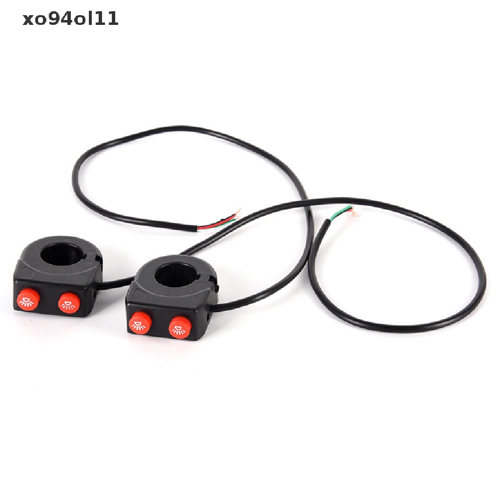 Xo 7per8 ''Stang Sepeda Motor On Off Tombol Kepala Spot Fog Light Switch Button OL