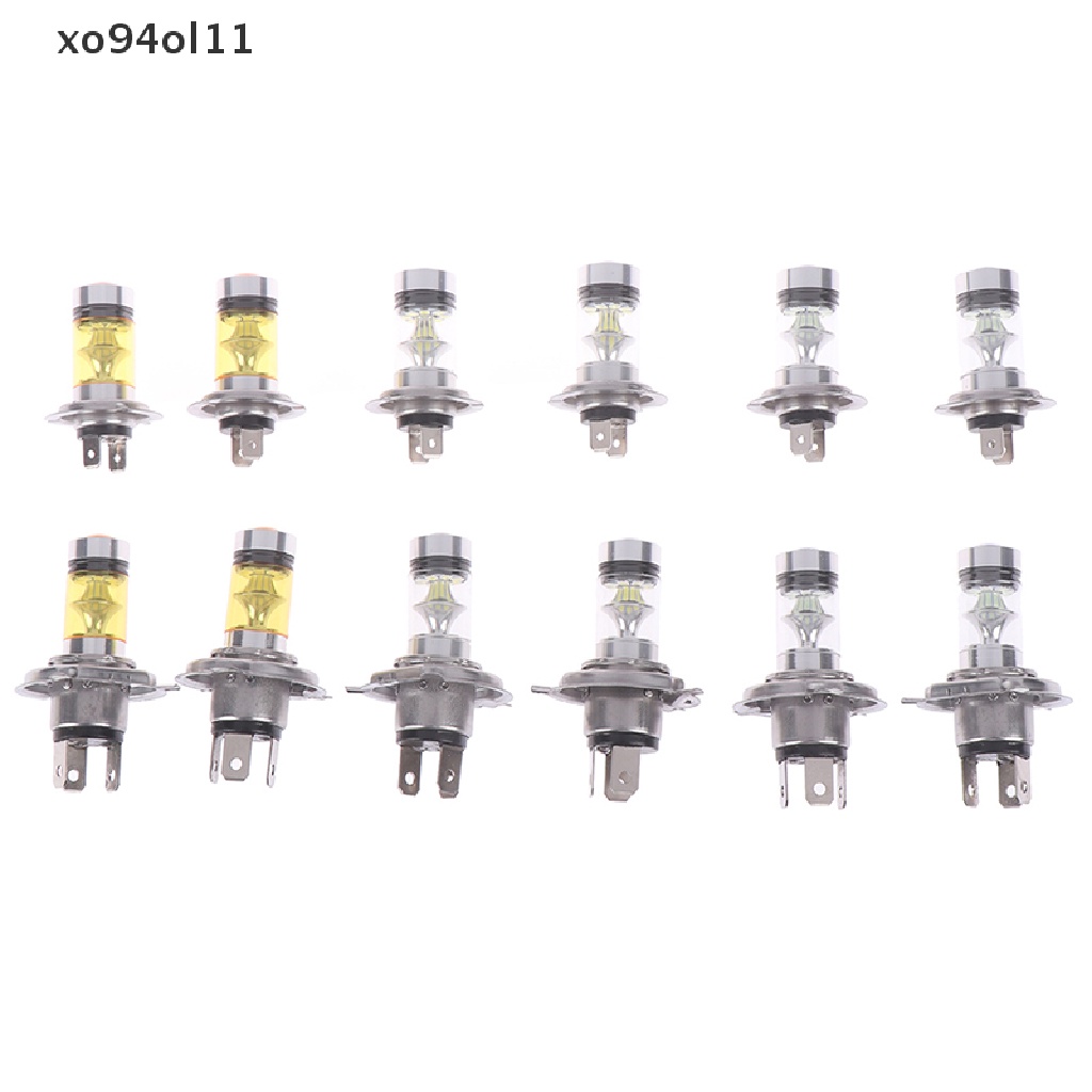 Xo 2x Mobil H4/H7 9003 HB2 8000K Hi/Lo Beam 20lampu Kabut LED Berkendara DRL Bulb Lamp OL