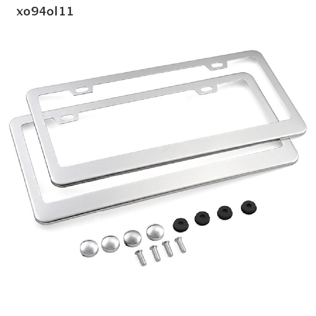 Rangka Plat Nomor Mobil Truk Stainless Steel XO US Ca 1X+tutup Sekrup OL