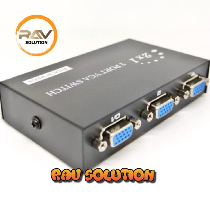 VGA SWITCH 1-2 PORT/VGA SWITCH 2PORT - SET A