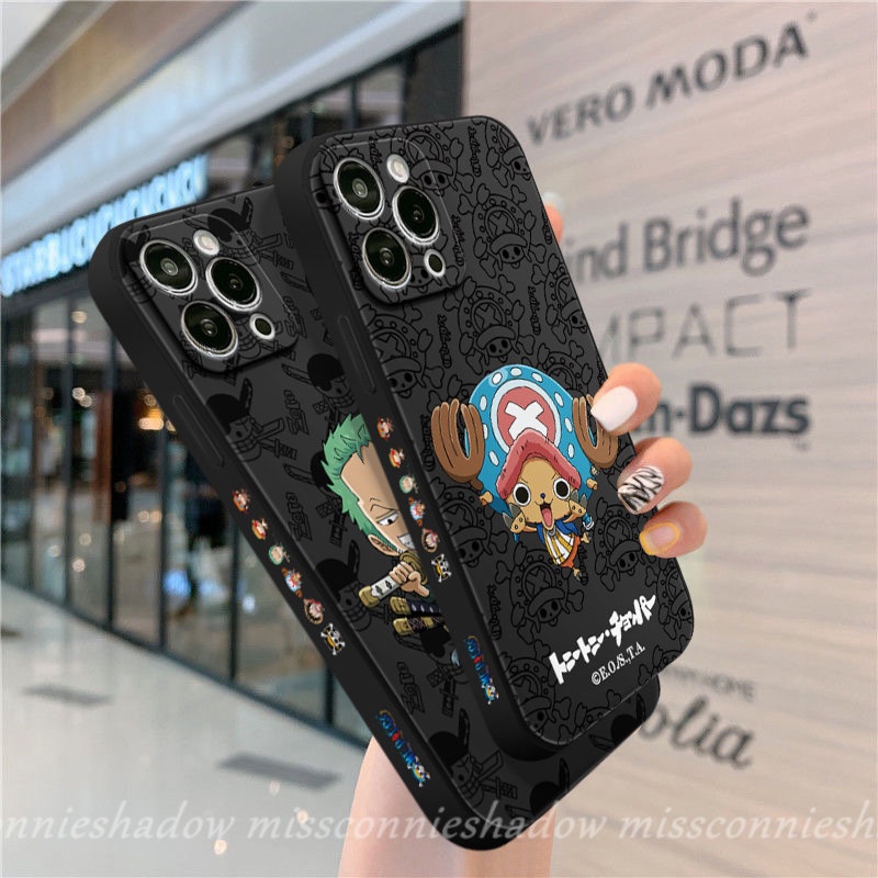 REDMI Case Motif Kartun One Piece Merek Trendy Redmi10 12C 9A A1 9T 9C NFC 9catatan12 10Pro 11 9 10s 8 10 Pro Plus Poco X5 F4 M4 M5 M3 Pro F3 X3 Pro MI 10 11 12 Lite Soft Case Zoro Lucu 10T