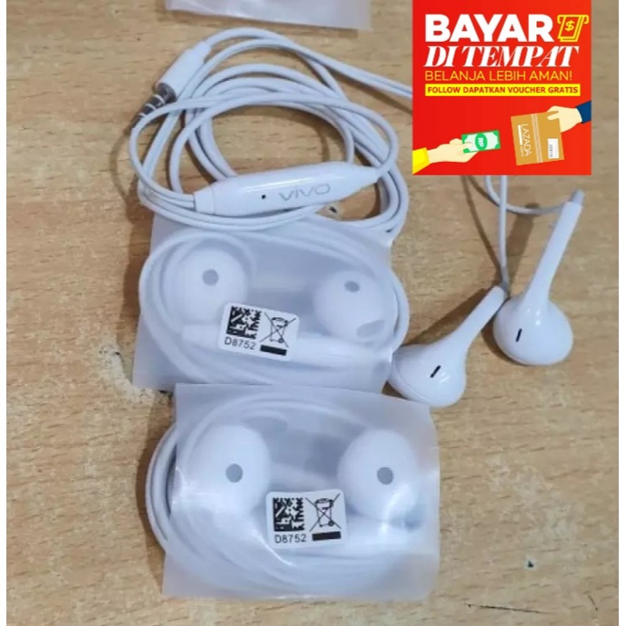 oem HEADSET OPPO / VIVO ORIGINAL ( CABUTAN ) NON PACK / BISA TELPON / COCOK UNTUK SEMUA TIPE ANDROID ( R