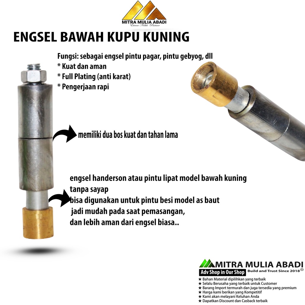 Engsel Bawah Kupu Kuning