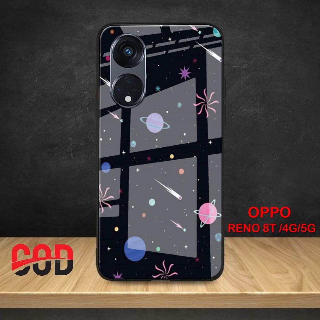 Premium-Case-ID [G01] CASE OPPO RENO 8T 4G - OPPO RENO 8T 5G - SOFTCASE GLASS KACA OPPO RENO 8T 4G -