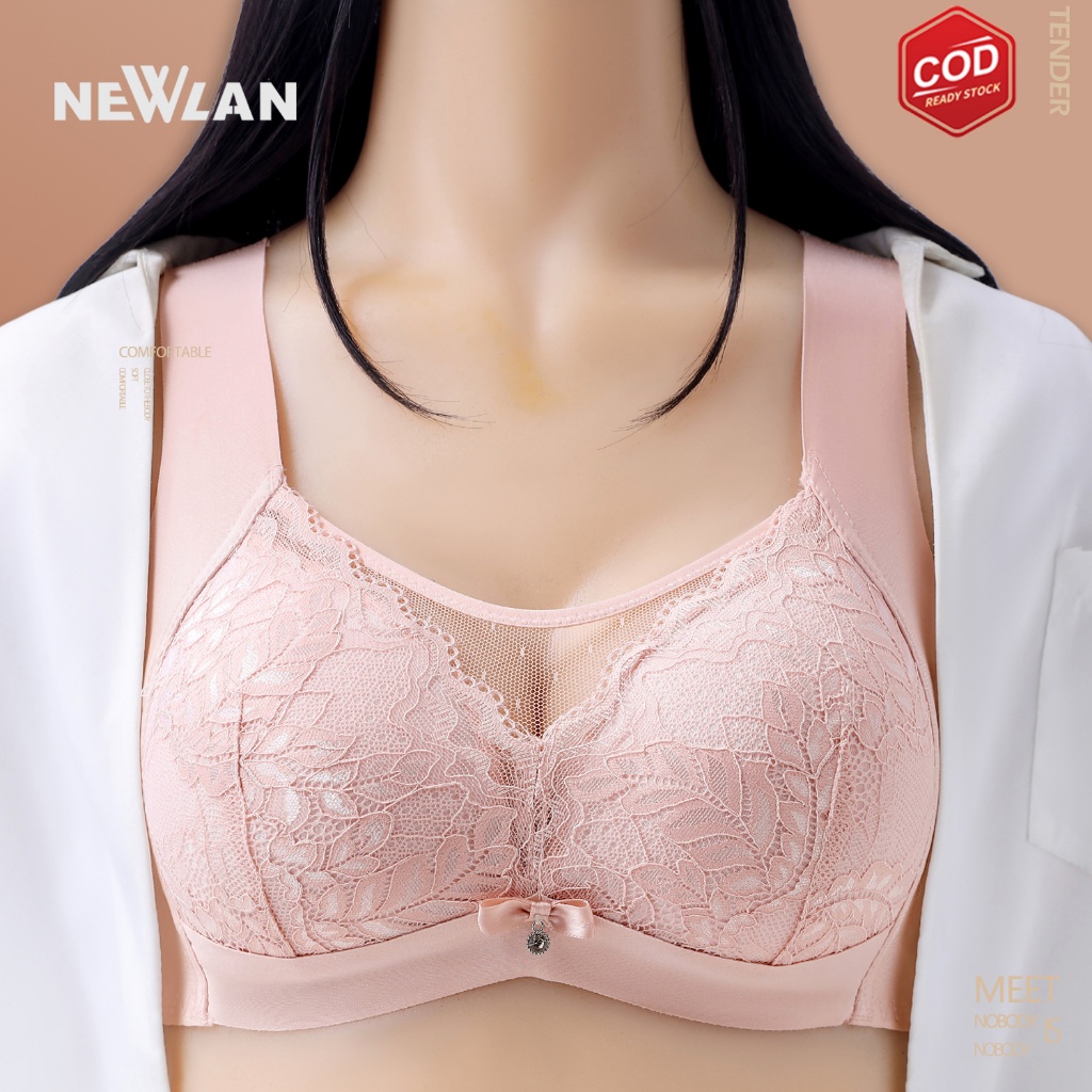 Newlan WX028 Temukan Cangkir Penuh Untuk Mencegah Selip Pakaian Dalam Push Up Bra Seamless Wanita Bh