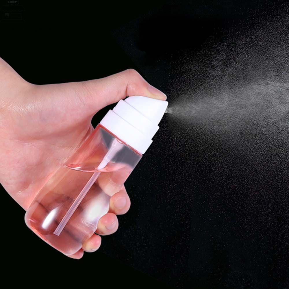 Agustinina Plastik Atomizer Portable Reusable Kabut Halus Transparan Watering bottle Hairdressing Botol Kosong Isi Ulang