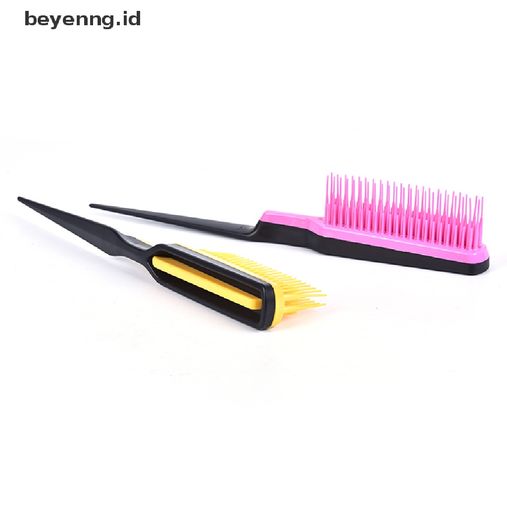 Beyen Pro Salon Hairdressing Menggoda Punggung Sikat Sisir Rambut Slim Line Styling Tools ID