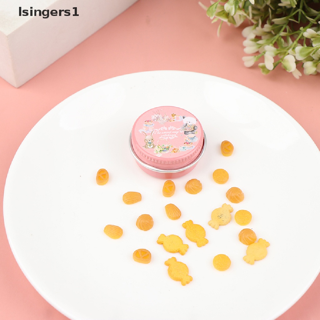 [lsingers1] 1per12rumah Boneka Miniatur Kue Kering Kotak Pretend Play Makanan Untuk Rumah Boneka Dapur Mainan Butik