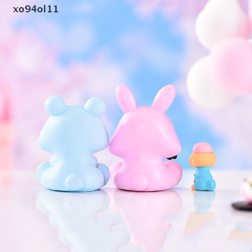 Xo 1pasang Piyama Lucu Pasangan Kekasih Miniatur Pemandangan Ornamen Dekorasi Rumah Boneka OL