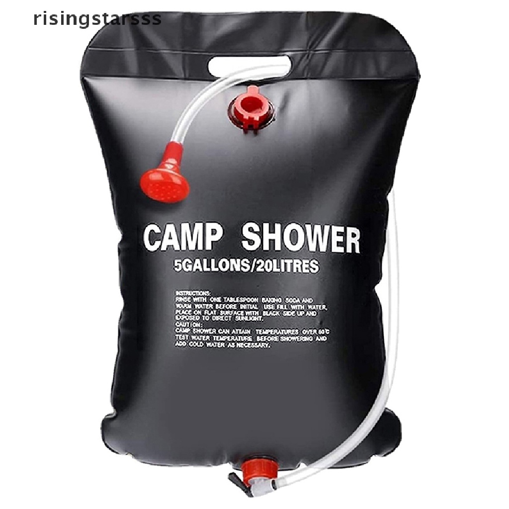 Rsid Span-new Camp Shower Bag Tenaga Surya Heated Portable Lipat Outdoor Mandi Tas Travel Hiking Mendaki PVC Kantong Air Peralatan Berkemah Jelly