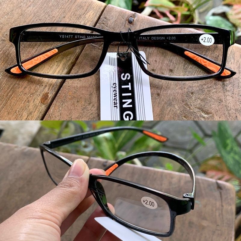 Kacamata Baca Plus Rabun Dekat Frame Lentur Lensa Plus Anti Radiasi +1.00 s/d + 4.00 Reading Glasses