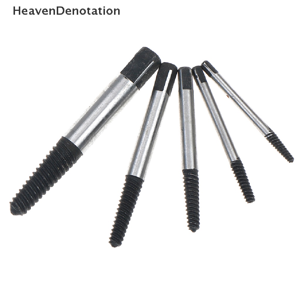 [HeavenDenotation] 5pcs/set Rusak screw extractor Mudah Keluar set Baut stud remover tools kit HDV