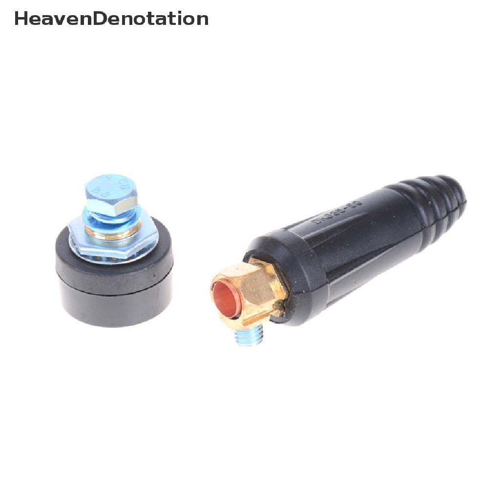 [HeavenDenotation] 1set DKJ35-50 Quick Fitg Male Female Konektor Plug Adaptor Mesin Las HDV