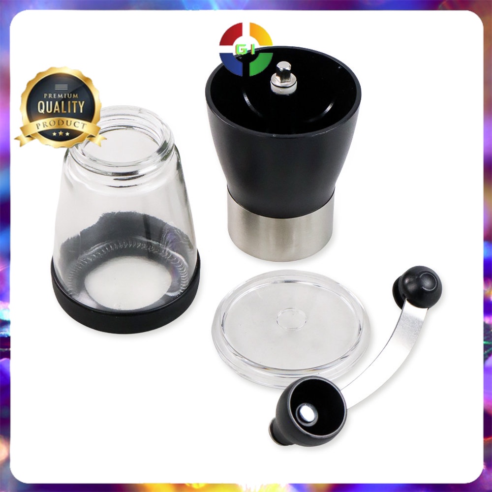 Alat Penggiling Kopi Manual Coffee Grinder Black